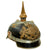 Original German WWI Bavarian Model 1886 Infantry Officer Pickelhaube With Überzug And Carry Case Original Items
