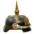 Original German WWI Bavarian Model 1886 Infantry Officer Pickelhaube With Überzug And Carry Case Original Items