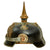 Original German WWI Bavarian Model 1886 Infantry Officer Pickelhaube With Überzug And Carry Case Original Items