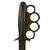 Original Rare U.S. WWII Everitt Black Handle Knuckle Fighting Knife with Scabbard Original Items