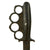 Original Rare U.S. WWII Everitt Black Handle Knuckle Fighting Knife with Scabbard Original Items