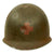 Original U.S. WWII Medic 1942 M1 McCord Front Seam Fixed Bale Helmet with Westinghouse Liner Original Items