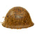 Original Japanese WWII Army Netted Type 92 Tetsubo Combat Helmet with Liner and Chinstrap Original Items