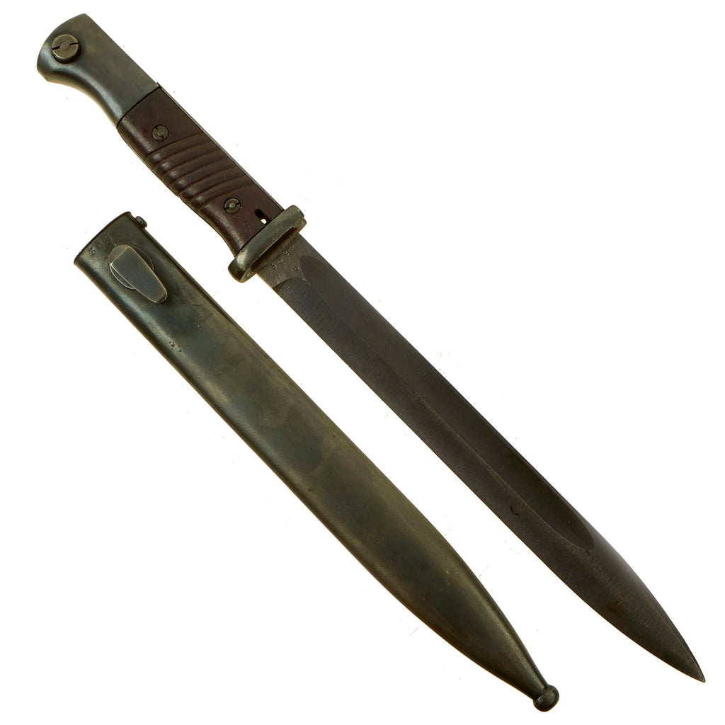 Original German WWII 98k 1944 dated Bayonet by Carl Eickhorn with Scabbard - Matching Serial 3688b Original Items