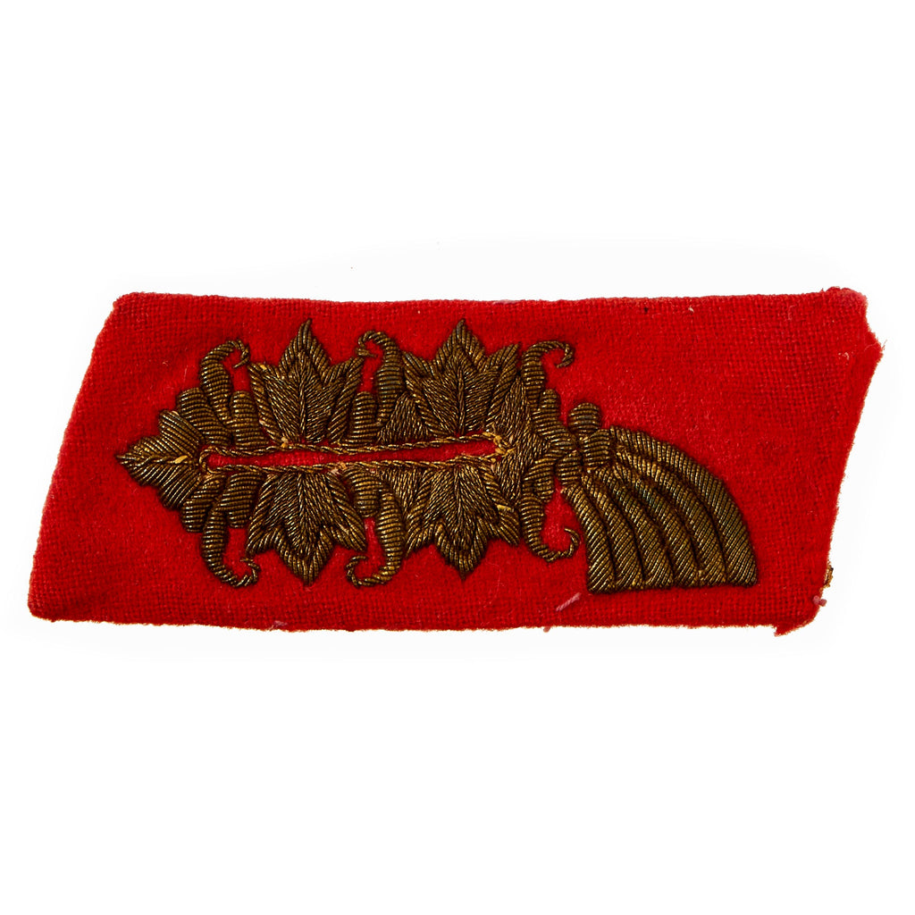 Original German WWII Heer Army General Left Side "Arabesque" Collar Tab Original Items