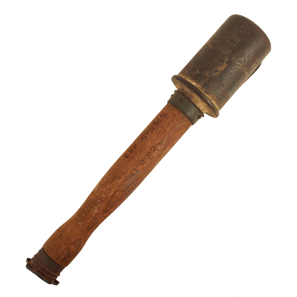 Original Imperial German WWI M1917 Stick Grenade dated 1918 with Inert Fuse Assembly - Stielhandgranate M17 Original Items