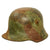 Original Imperial German WWI M16 Stahlhelm Helmet with Panel Camouflage Paint - marked B.F.64. Original Items