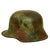Original Imperial German WWI M16 Stahlhelm Helmet with Panel Camouflage Paint - marked B.F.64. Original Items