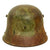 Original Imperial German WWI M16 Stahlhelm Helmet with Panel Camouflage Paint - marked B.F.64. Original Items