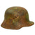 Original Imperial German WWI M16 Stahlhelm Helmet with Panel Camouflage Paint - marked B.F.64. Original Items