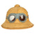 Original German WWII 1941 Dated First Model DAK Afrikakorps Sun Helmet by ORL with Ultrasin Goggles - size 57 Original Items