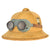 Original German WWII 1941 Dated First Model DAK Afrikakorps Sun Helmet by ORL with Ultrasin Goggles - size 57 Original Items