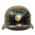 DRAFT USGI D-DAY CAPTURED SOUVENIR GERMAN WWII HELMET - Q64 Original Items