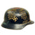 DRAFT USGI D-DAY CAPTURED SOUVENIR GERMAN WWII HELMET - Q64 Original Items