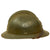 Original French WWII Complete Early Model 1926 Adrian Infantry Helmet with Liner & Chinstrap - Olive Green Original Items