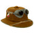 Original German WWII 1942 dated 2nd Model Afrikakorps DAK Sun Helmet by APN with Badges & Ultrasin Goggles - size 59 Original Items