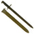 Original U.S. WWII M1942 Garand 16" Bayonet by Union Fork & Hoe with M3 Scabbard - dated 1942 Original Items