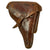 Original German WWI P08 Luger Brown Leather Holster by Sattlervereinigung of Strassburg - dated 1916 Original Items