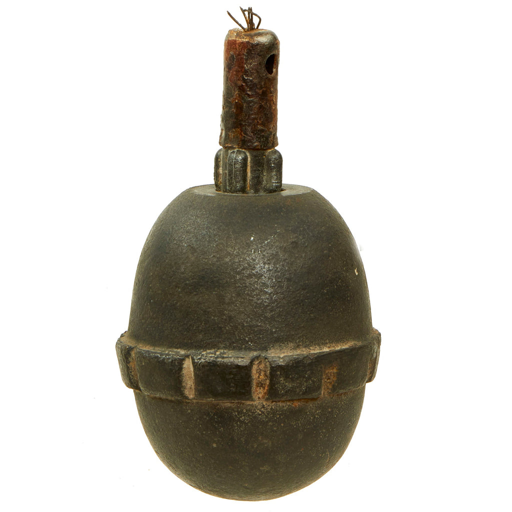 Original German WWI Model 1917 n/A Inert Egg Hand Fragmentation Grenade - Eierhandgranate Original Items