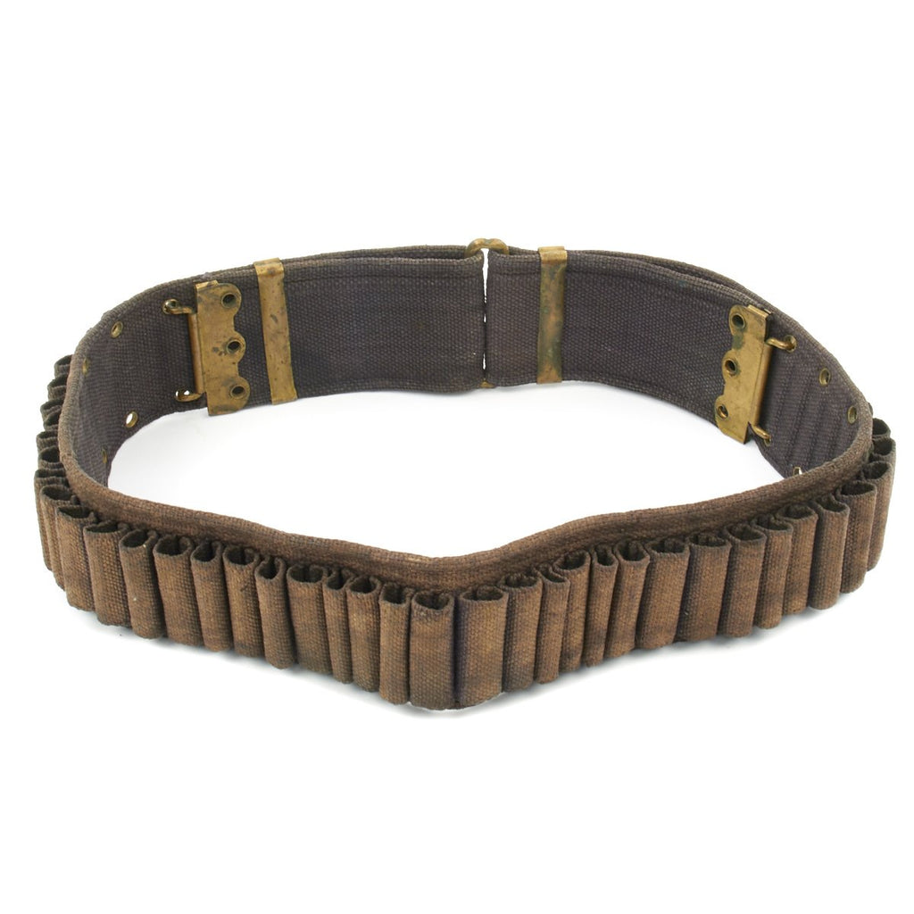 Original U.S. Spanish American War 100 rnd Krag Rifle Ammunition Belt by Mills Original Items