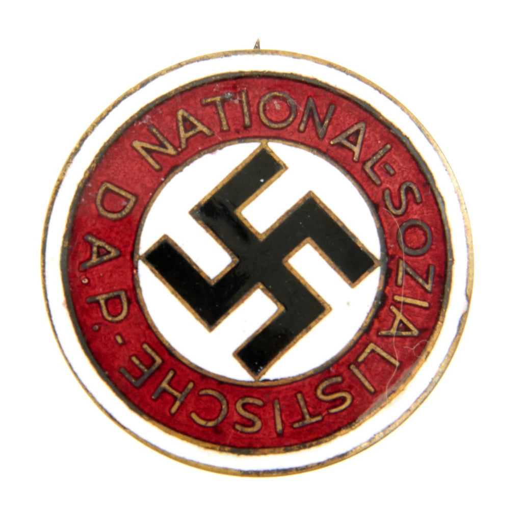 Original German NSDAP Party Enamel Membership Badge Pin - Custom Made Original Items