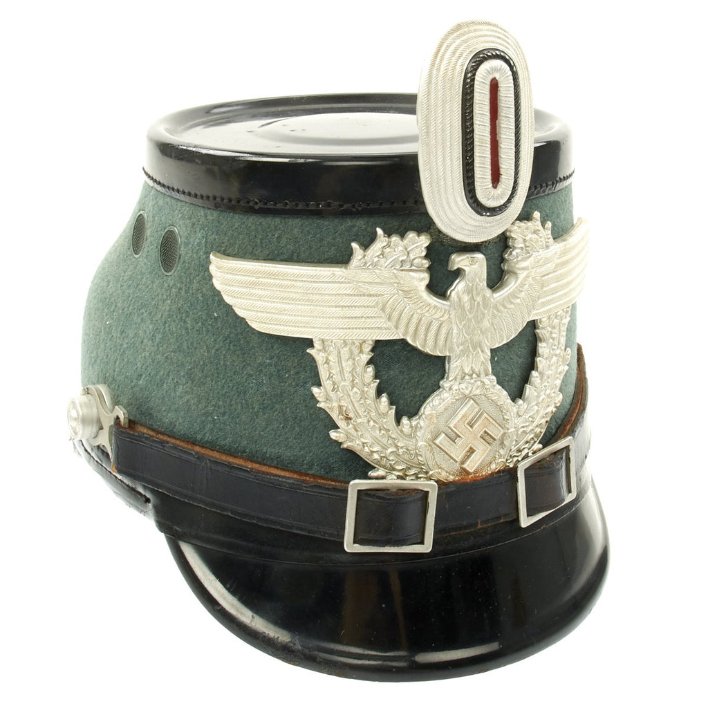 Original German WWII Metropolitan Police Shako by Hans Romer Original Items