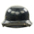 Original German WWII Early Luftschutz Gladiator Steel Helmet Converted to Civic Police Issue Original Items
