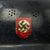 Original German WWII Early Luftschutz Gladiator Steel Helmet Converted to Civic Police Issue Original Items