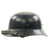 Original German WWII Early Luftschutz Gladiator Steel Helmet Converted to Civic Police Issue Original Items