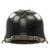 Original German WWII M34 Square Dip Aluminum Fire Police Helmet with Double Decals - Feuerwehr Helmet Original Items