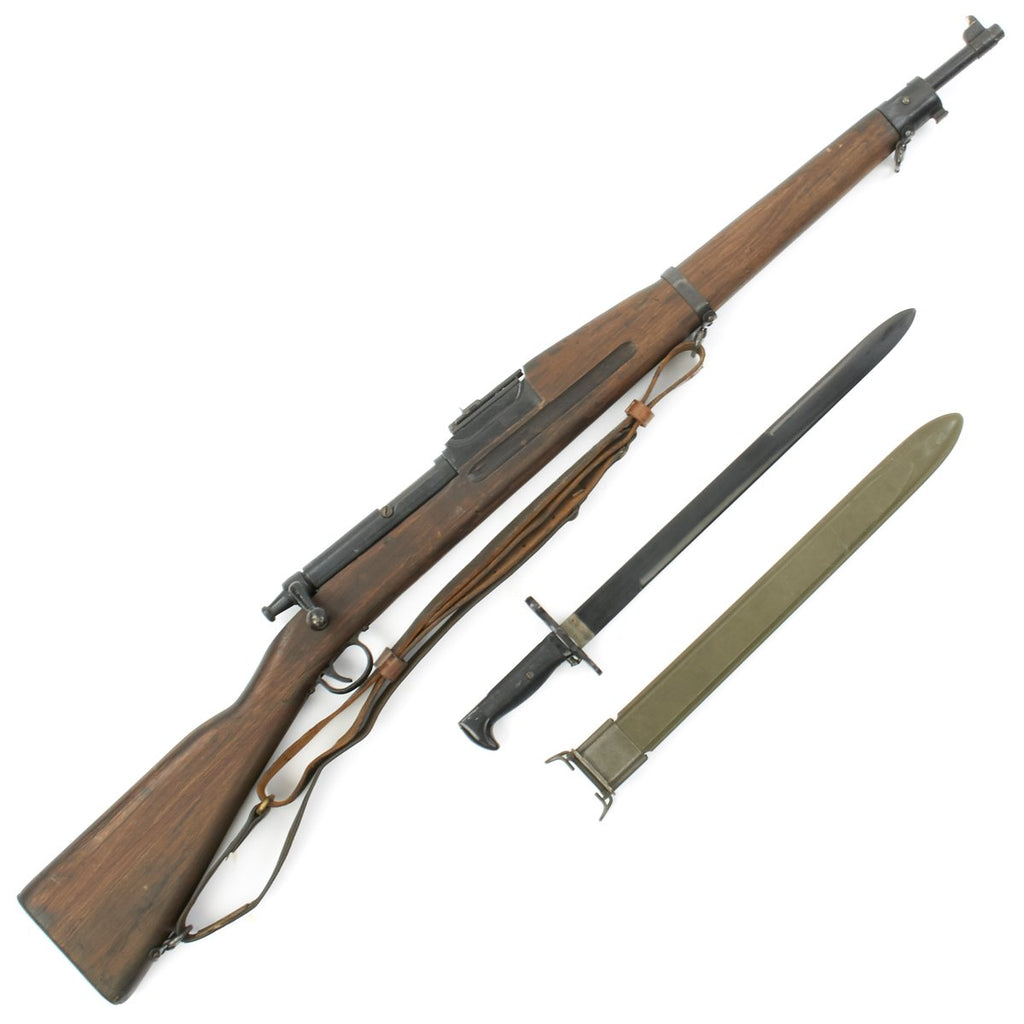 Original U.S. WWII Parris-Dunn Corp 1903 Mark I U.S. Navy Training Rifle with Plastic Bayonet, Scabbard, and Sling Original Items