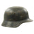Original German WWII Luftwaffe M35 Overlay Decal Helmet - Marked SE62 Original Items
