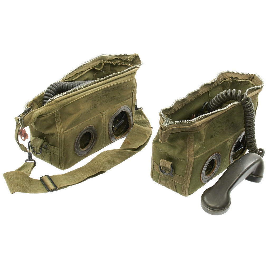 Original U.S. Vietnam War Era TA-312/PT Field Telephones in Carry Case ...