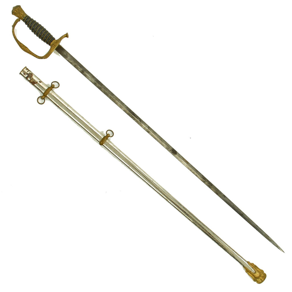 Original U.S. Civil War Era Army Officer's M1860 Dress Parade Sword by B.B. Abrahams & Co. with Scabbard Original Items