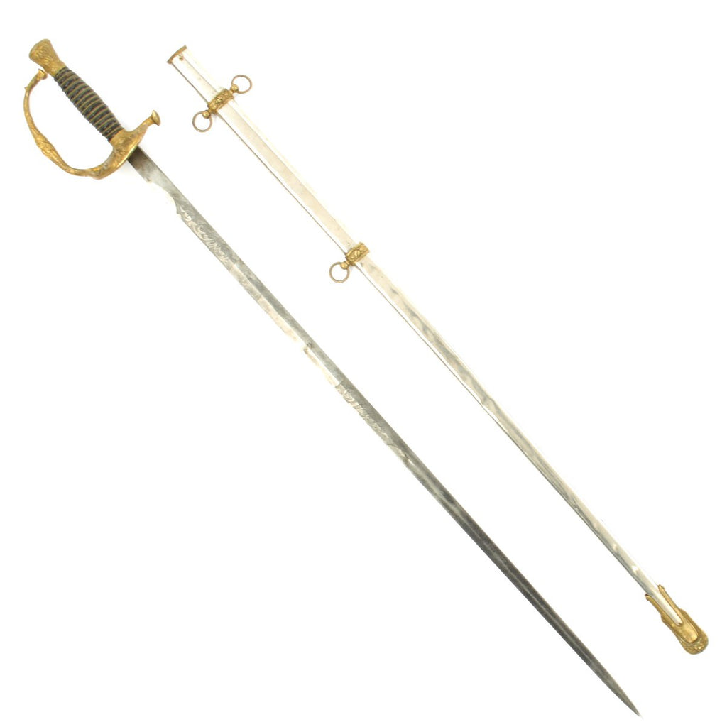 Original U.S. Civil War Army Officer's Dress Parade Sword with Scabbard Original Items