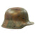 Original German WWI M16 Stahlhelm Helmet with Original Camouflage Paint Original Items