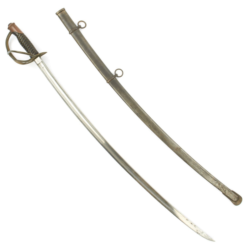 Original U.S. Civil War M1860 Light Cavalry Saber by Mansfield and Lamb with Scabbard - Dated 1864 Original Items