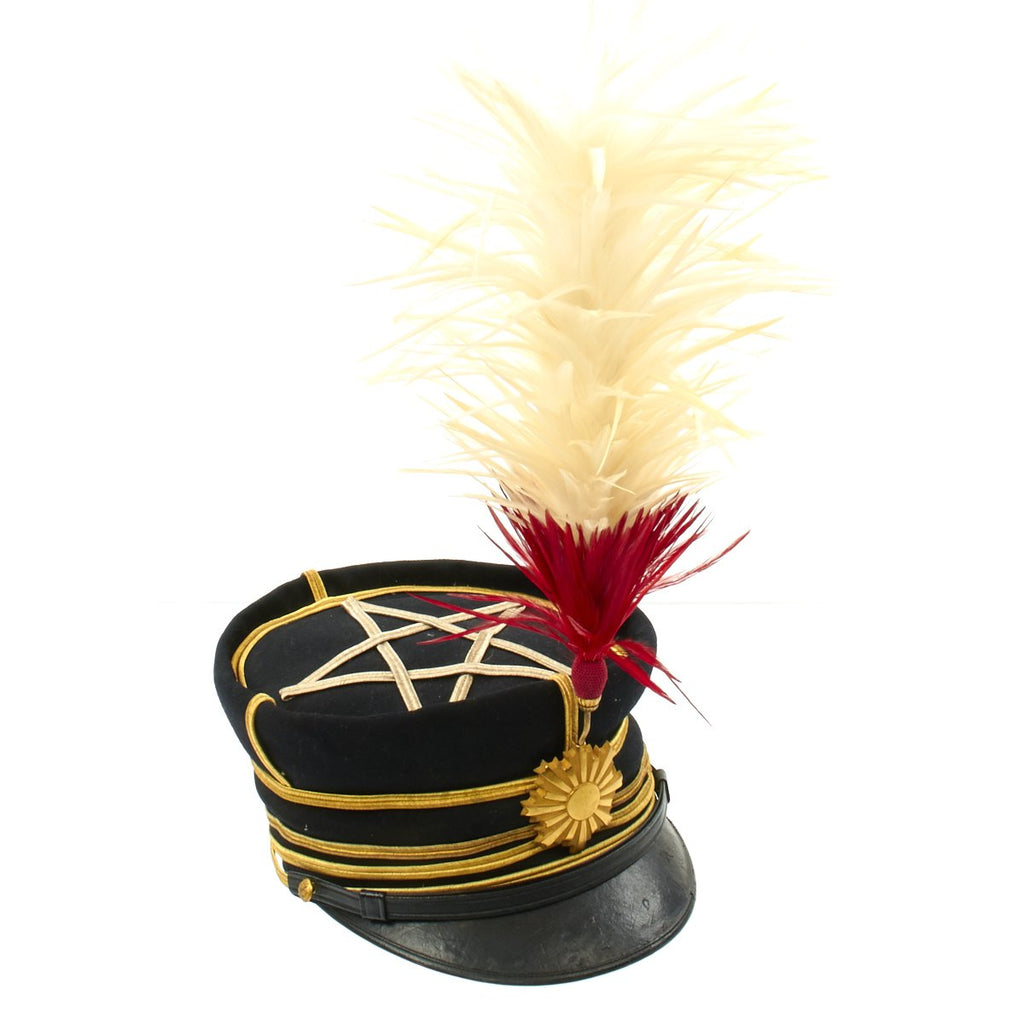 Original WWII Imperial Japanese Army Officer Captain Dress Hat with Plume Original Items