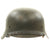 Original German WWII M42 Kriegsmarine Single Decal Helmet - ckl 68 Original Items