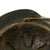 Original German WWII M35 Deutsches Afrikakorps Desert Dunkelgelb Tan Steel Helmet - marked EF66 Original Items