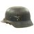 Original German WWII Luftwaffe M35 Double Decal Droop Tail Eagle Helmet - ET64 Original Items
