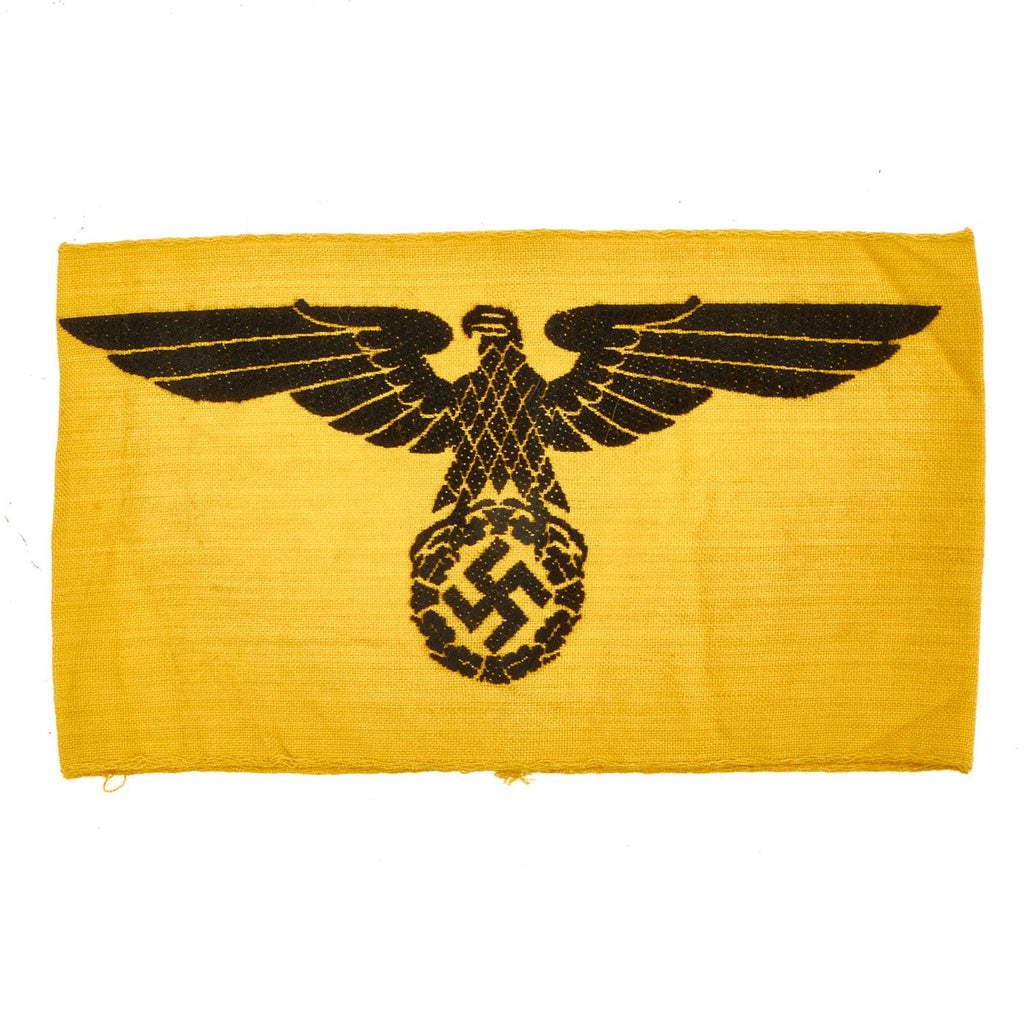 Original German WWII Embroidered State Service Volunteer Eagle Armband Original Items