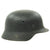 Original German WWII M40 Single Decal Luftwaffe Helmet with Textured Paint and Size 59 Liner - ET66 Original Items