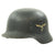 Original German WWII M40 Single Decal Luftwaffe Helmet with Textured Paint and Size 59 Liner - ET66 Original Items