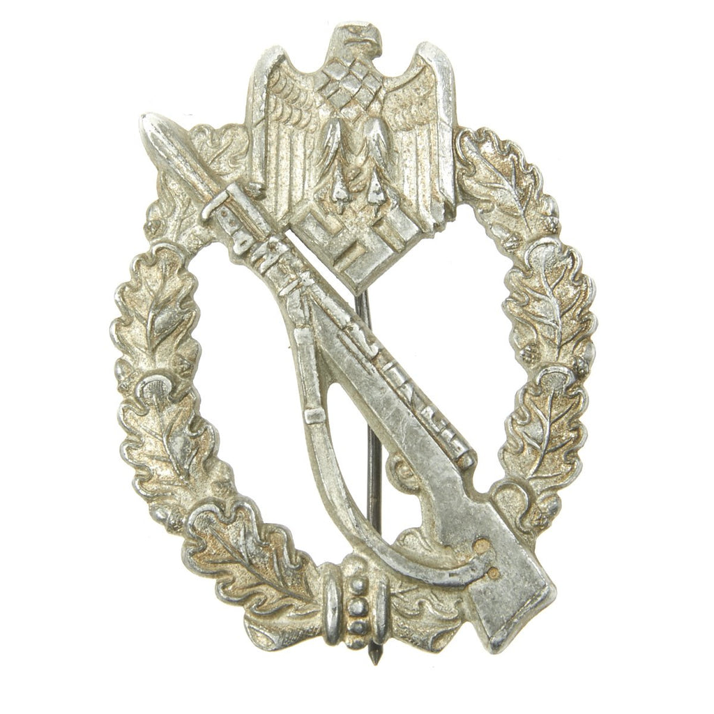 Original German WWII Silver Grade 1941 dated Infantry Assault Badge by Sohni Heubach & Co. Original Items
