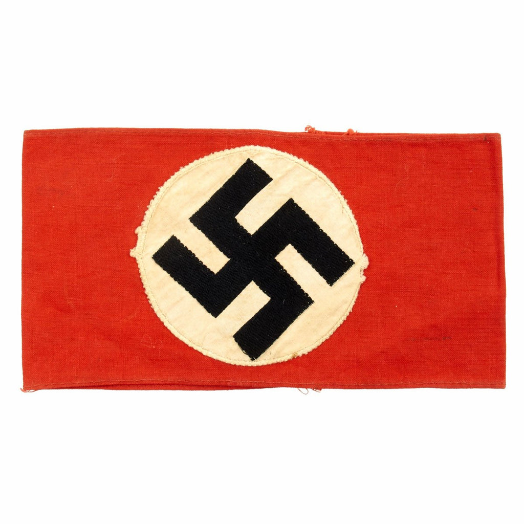 Original German WWII NSDAP Mid-War Party Armband with Embroidered Insignia Original Items