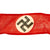 Original German WWII NSDAP Party Printed Cotton Overcoat Armband Original Items