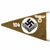 Original German WWII Reichsarbeitsdienst Female Unit 104 Niederschlesien Car Pennant Original Items