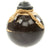 Original Japanese WWII Type 4 Ceramic Hand Grenade in Dark Brown Glaze with Fuze and Cover - Inert Original Items
