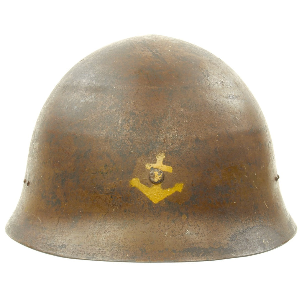Original WWII Japanese Special Naval Landing Forces SNLF Helmet with Liner Original Items